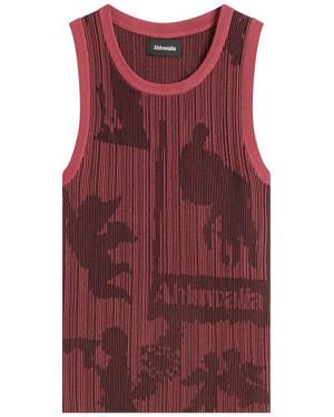 Ahluwalia Seydou Knitted Vest - Red