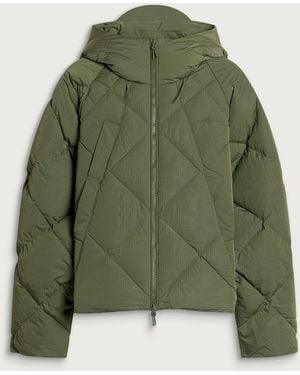 About Blank Puffer Jacket - Green