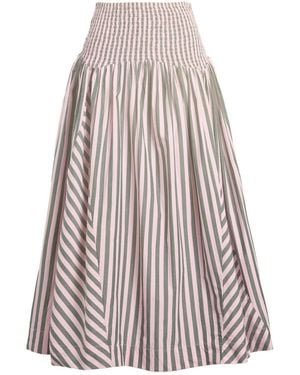 Damson Madder Layla Godet Midi Skirt - Multicolour