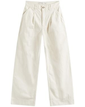 Nudie Jeans Nudie Suki Workwear Sailor Trousers - White