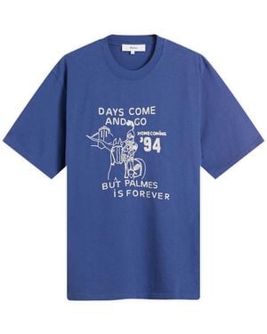 Palmes Forever T-Shirt - Blue