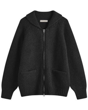 FRIZMWORKS Cowichan Zip Up Cardigan - Black