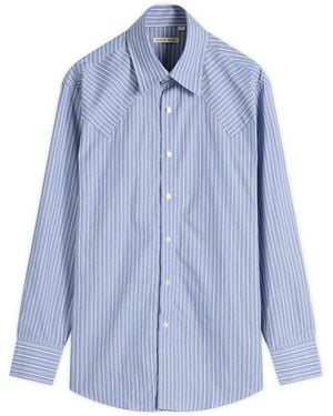 Carter Young Western Business Shirt - Blue
