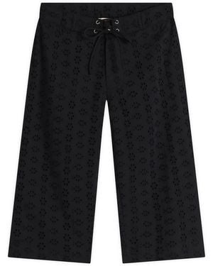 Fruity Booty Broderie Capris - Black