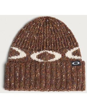 Oakley Ellipse Ribbed Beanie - Brown