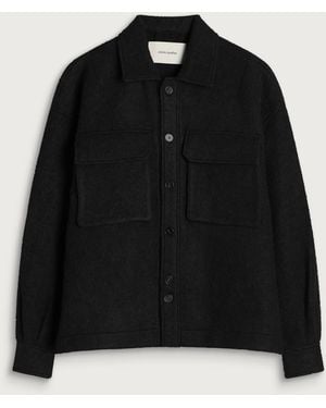 Entire studios Fjord Wool Shirt Jacket - Black