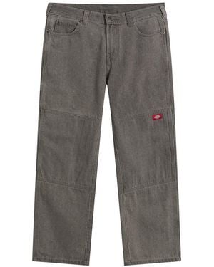 Dickies Double Knee Loose Straight Denim Jeans - Gray