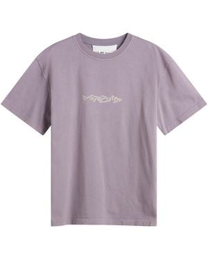 KA_YO_Prototype Boxy Washed Graphic T-Shirt - Purple