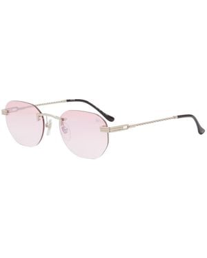 Vintage Frames Company Detroit Player Rimless Sunglasses - Pink