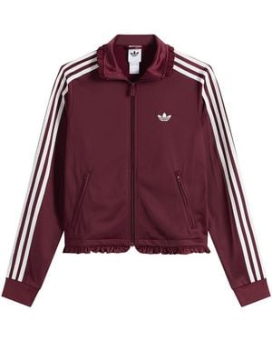 adidas Pleated Firebird Track Top - Red