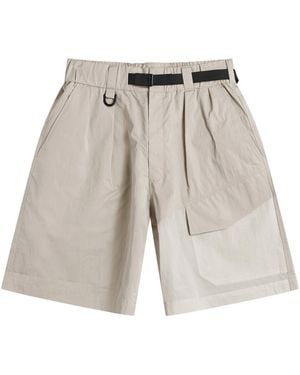 Y-3 Cotton Blend Shorts - Grey