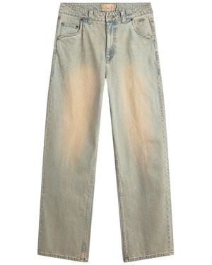 Dime Baggy Denim Trousers - Grey