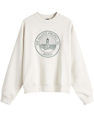 New Balance Varsity Oversized Crewneck Sweat - White