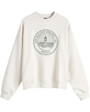 New Balance Varsity Oversized Crewneck Sweat - White