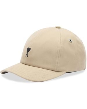 Ami Paris Bicolour Cap - Natural