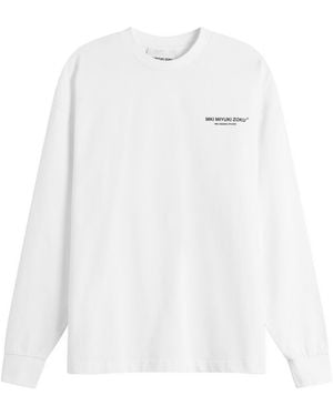 MKI Miyuki-Zoku Design Studio Long Sleeve T-Shirt - White