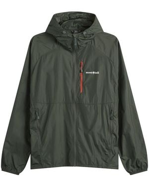 Montbell Wind Blast Hooded Jacket - Green