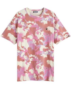 A Bathing Ape Map Camo Oversized T-Shirt - Pink