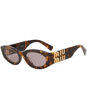 Miu Miu 11Ws Glimpse Sunglasses - Brown