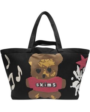 Skims X Cpfm Fleece Carryall Tote - Black