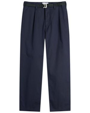 Stone Island Marina Stretch Gabardine Pleated Trousers - Blue