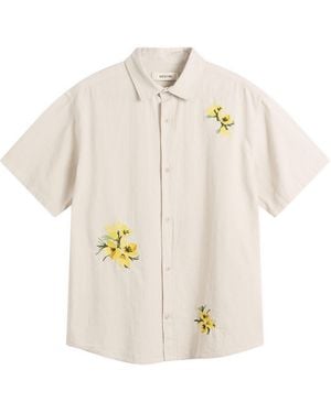 Kestin Floral Slub Ferness Shirt - Natural