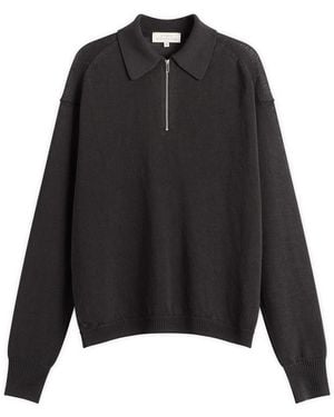 Studio Nicholson Heddy Zip Up Sweater - Black