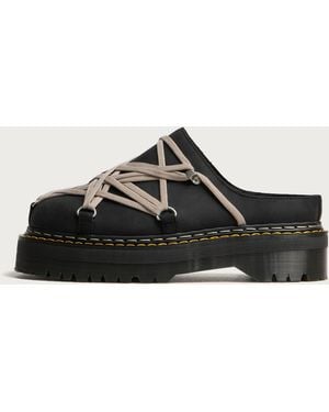 Rick Owens X Dr. Martens Quad Sole Megalace Mule - Black