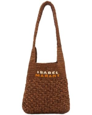 Isabel Marant Praia Crochet Shoulder Bag - Brown