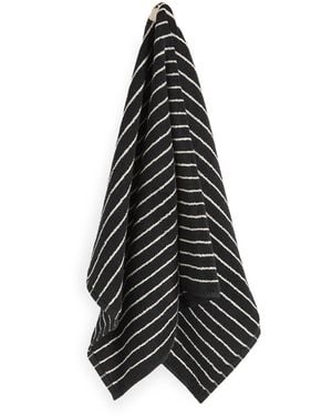 Tekla Organic Terry Hand Towel - Black