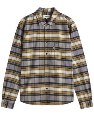 YMC Curtis Check Shirt - Gray