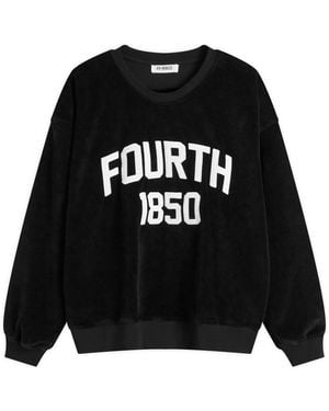 4th & Reckless Cadie Velour Sweatshirt - Black