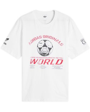 adidas 90S Football T-Shirt - White