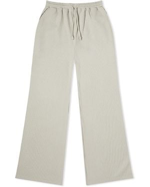 ADANOLA Waffle Straight Leg Lounge Trousers - Grey