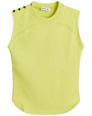 Peachy Den Trixie Sweat Vest Top - Yellow