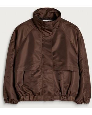Charoux Nylon Crescent Jacket - Brown