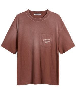 Acne Studios Small 1996 Short Sleeve T-Shirt - Brown