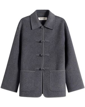 Rohe Double-Faced Pankou Closure Jacket - Black