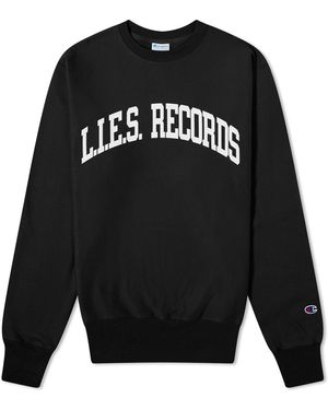 L.I.E.S. Records Varsity Sweatshirt - Black