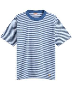 Armor Lux Fine Stripe T-Shirt - Blue