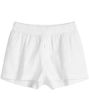Fruity Booty Poplin Boxers - White