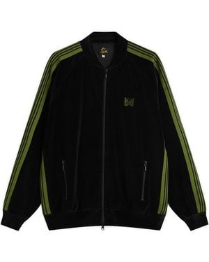 Needles Velour Rib Collar Track Jacket - Black