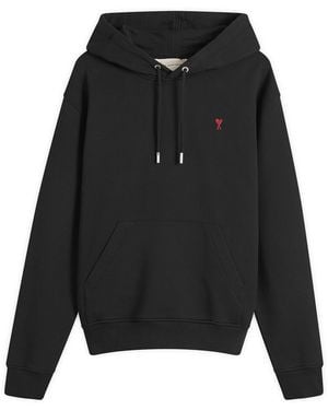 Ami Paris Ami De Coeur Hoodie - Black