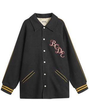 Bode Monogram Snap Reversible Jacket - Black