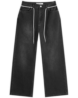About Blank Straight Leg Denim Jeans - Grey