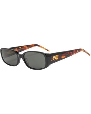 CASABLANCA Oval Stripe Acetate Sunglasses - Grey