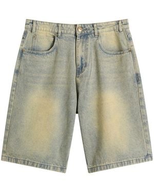Butter Goods Scorpion Stitch Denim Shorts - Green