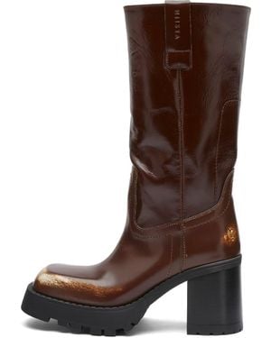 Miista Dionira Tall Chunky Boot - Brown