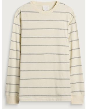 A.P.C. Hugo Stripe Long Sleeve T-Shirt - Natural