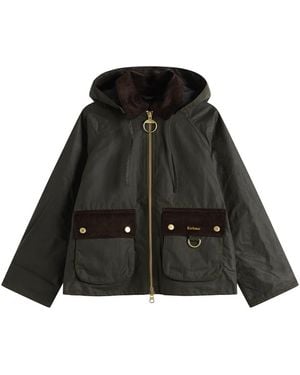 Barbour Carville Wax Jacket - Black